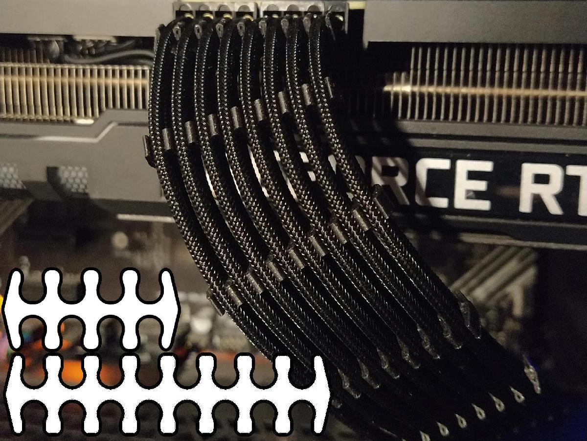 Cabo de conector para PC PCIe ATX   24 pinos 16 pinos 14 pinos 12 pinos 8 pinos 6 pinos