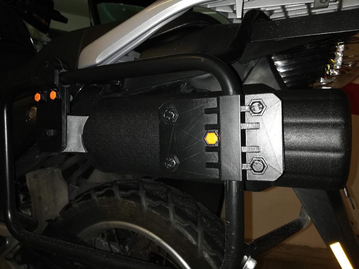 Suporte de Caixa de Ferramentas para Motocicleta Transalp