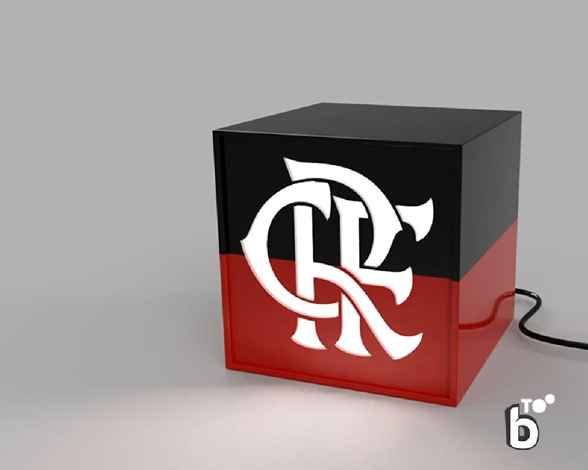 Luminaria Flamengo lampada de futebol