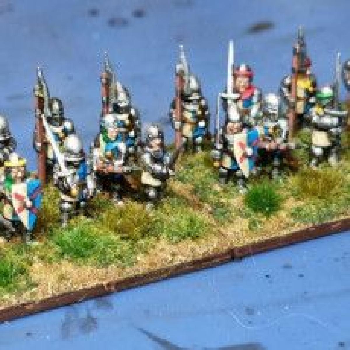 Cavalos de Pe Medievais de 6 15mm (10 Poses) HYW 2