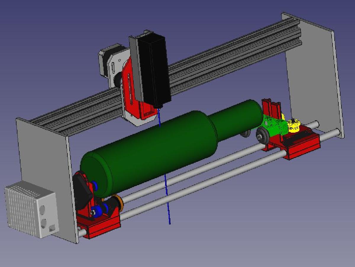Rotativa a laser V4