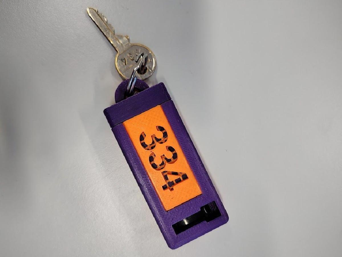 Chaveiro com numero de sala