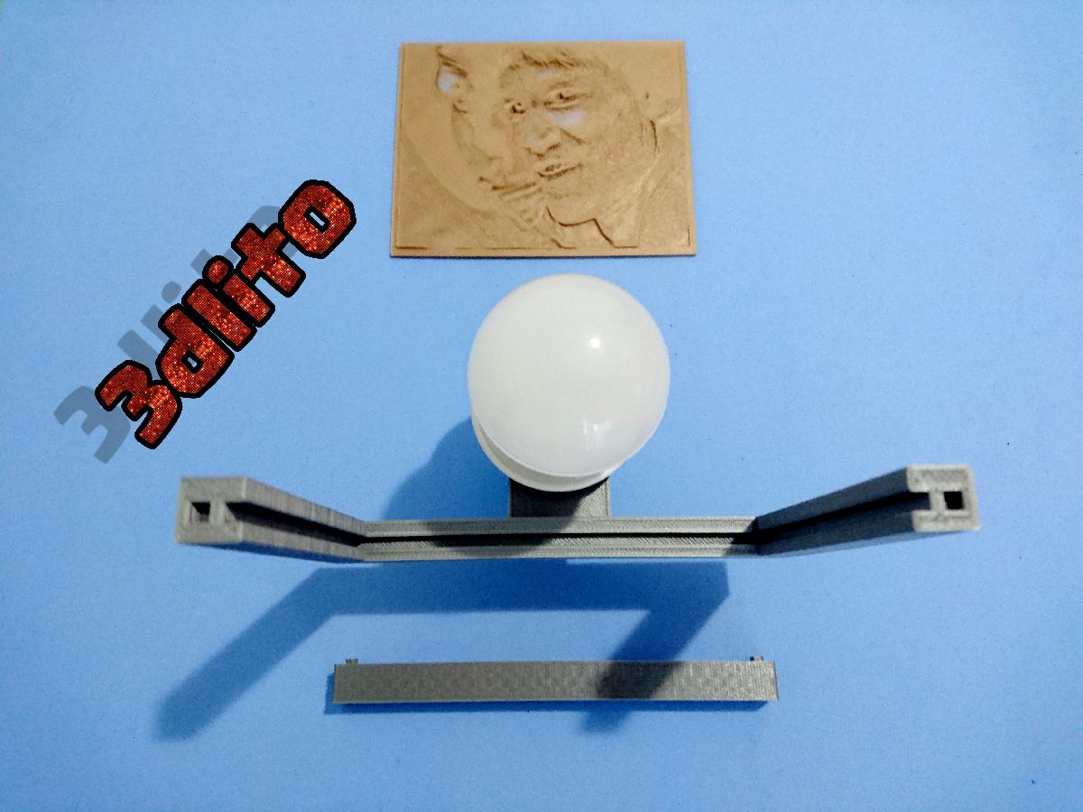 suporte de luz litofania
