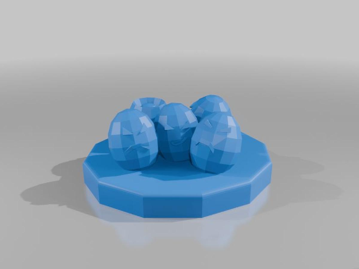 Figura de Baixa Poligonagem do Pokemon Exeggcute 102