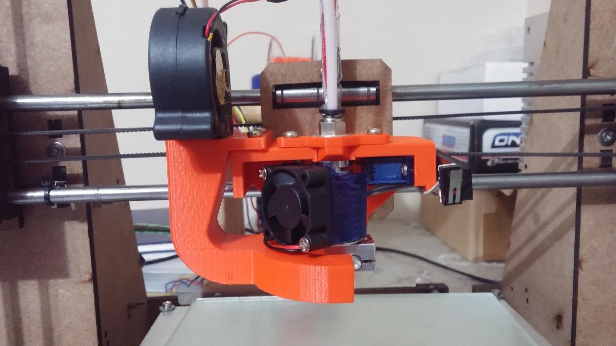 Kit de Montagem do Extrusor e Duto de Resfriamento