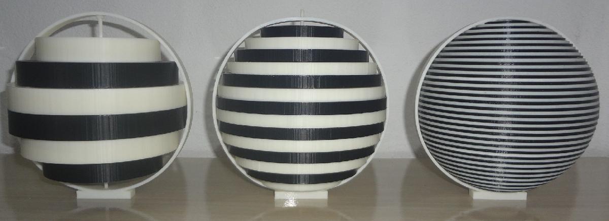 Volume of the sphere by approximations, application of the concept of Riemann Sums.