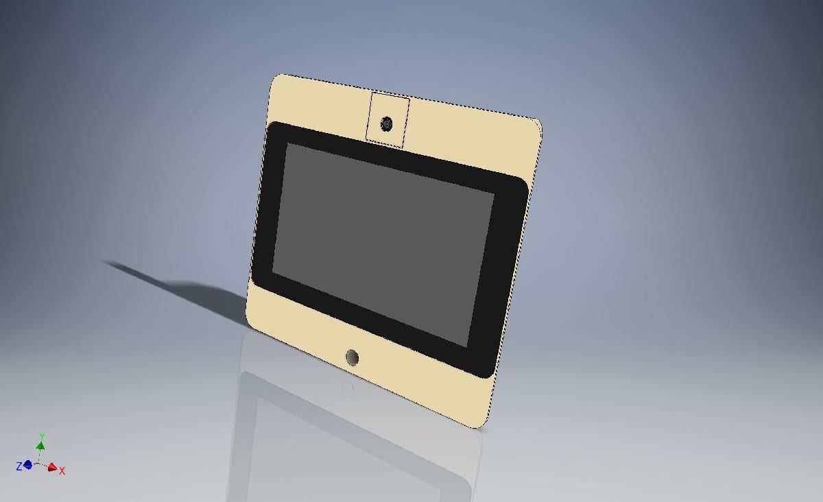 Case para Raspberry Pi3 com tela sensivel ao toque e camera web.