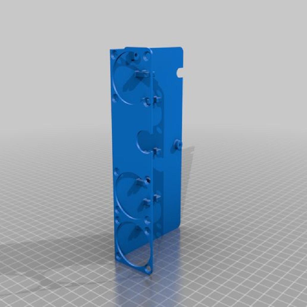 Chassi Supermicro CSE 512 1U com montagem para tres ventoinhas.