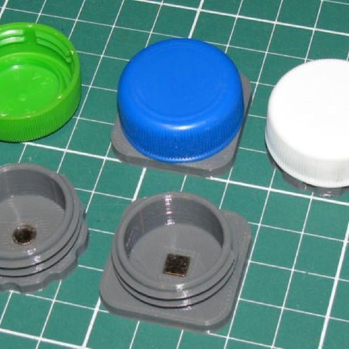 Recipiente (rosca PET) com ima para parafusos minusculos