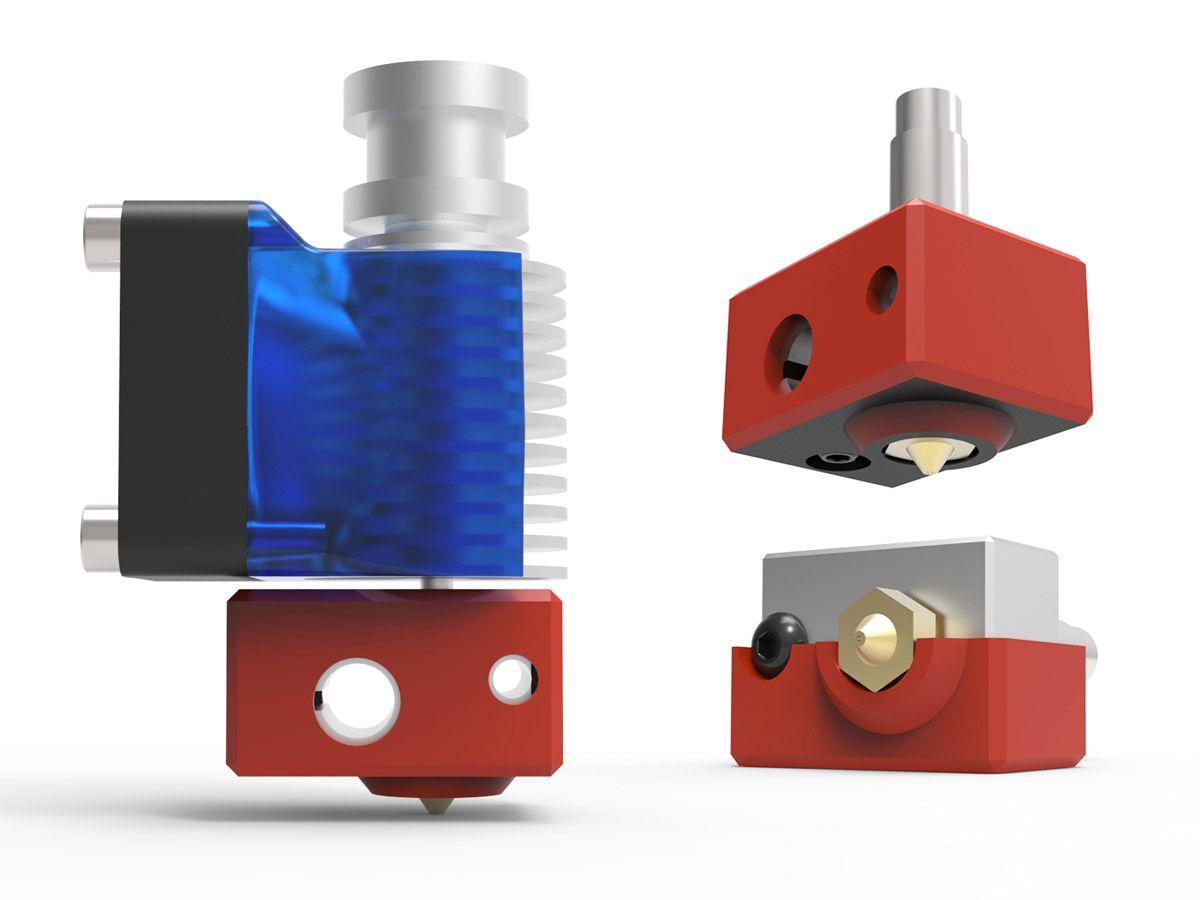 Capa de Silicone E3D V6 (Forma) / Versao com Termistor de Cartucho