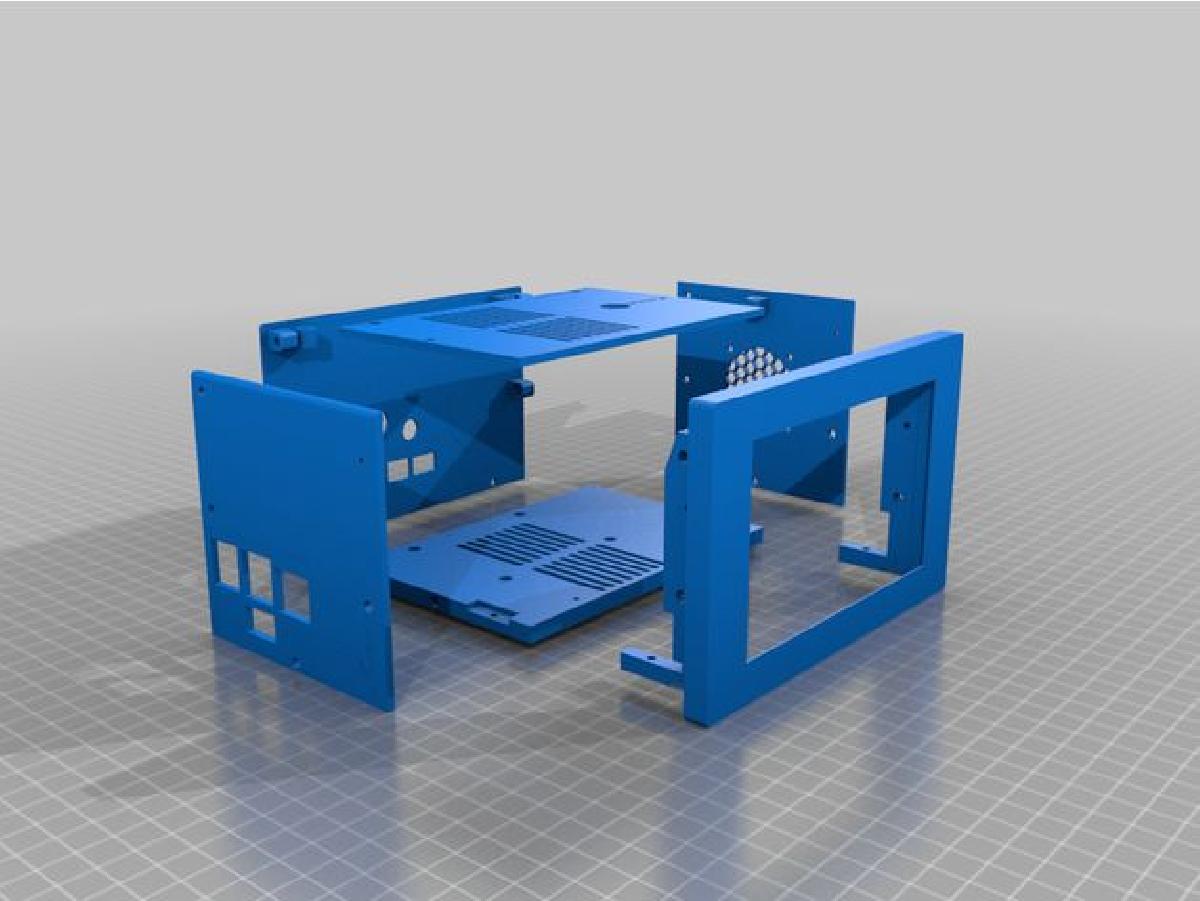 Centro Multimidia para Raspberry Pi4 + Caixa + Display touchscreen de 5 polegadas DSI + OMSC