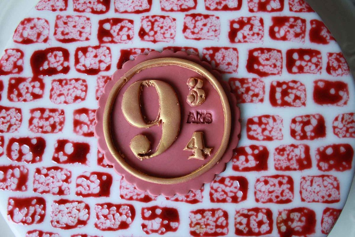 Bolo do Harry Potter: Plataforma 9 3/4