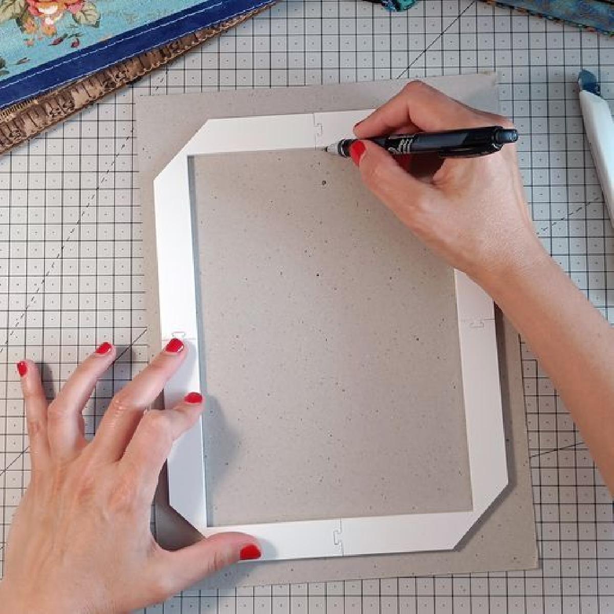 Modelo de capa de caderno A5