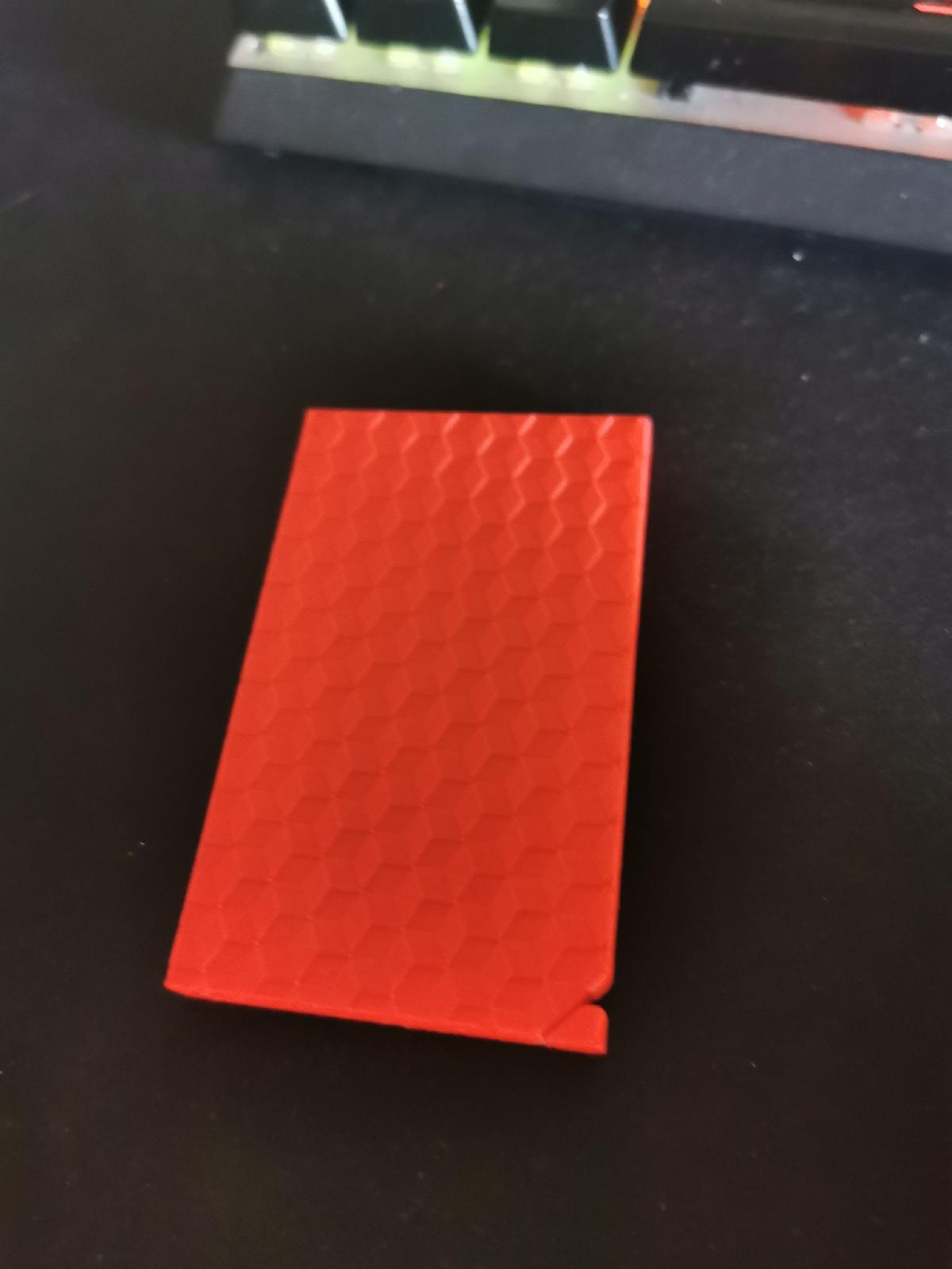 Carteira pop up com padrao geometrico / carteira plana