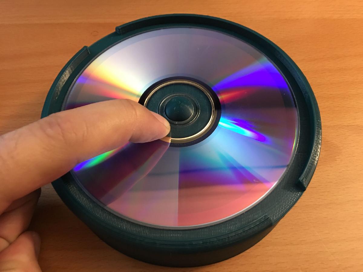 Aplicador de etiquetas de CD/DVD