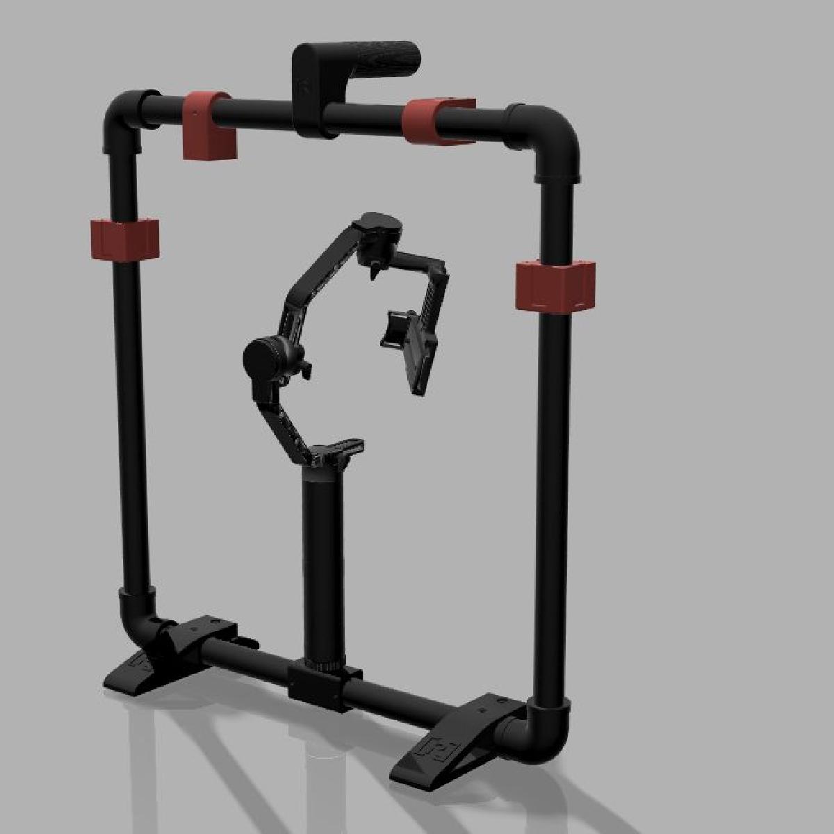 Equipar para gimbal + montar microfone, monitor e LED.