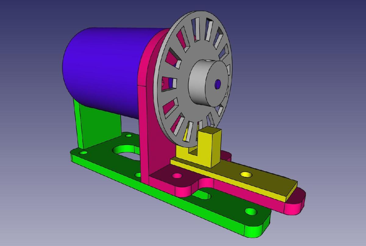 Suporte para motor DC