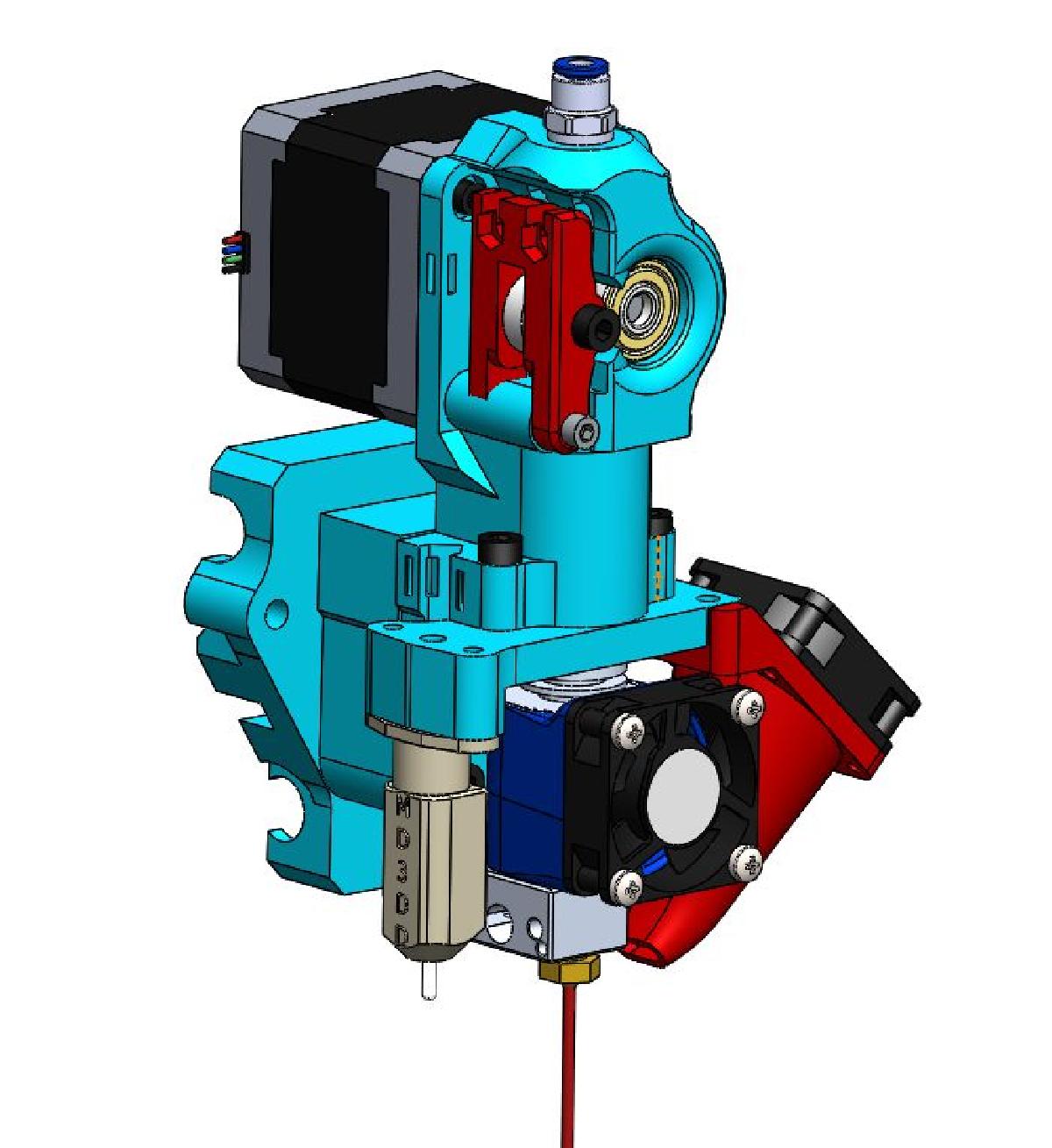 Extrusora Prusa I3 (Filamento Flexivel) (Mk7 / MK8) (BLTouch / Sensor Capacitivo de 18mm / Sensor Indutivo de 12mm))
