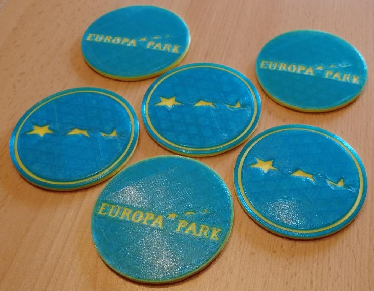 COASTERS DE VIDRO DO EUROPAPARK