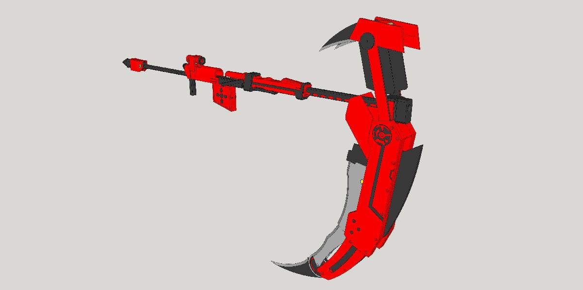 RWBY Crescent Rose Transformando/Transformavel