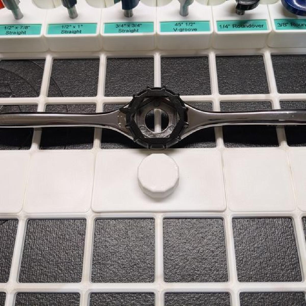 Suporte para chave hexagonal Gridfinity, 1"