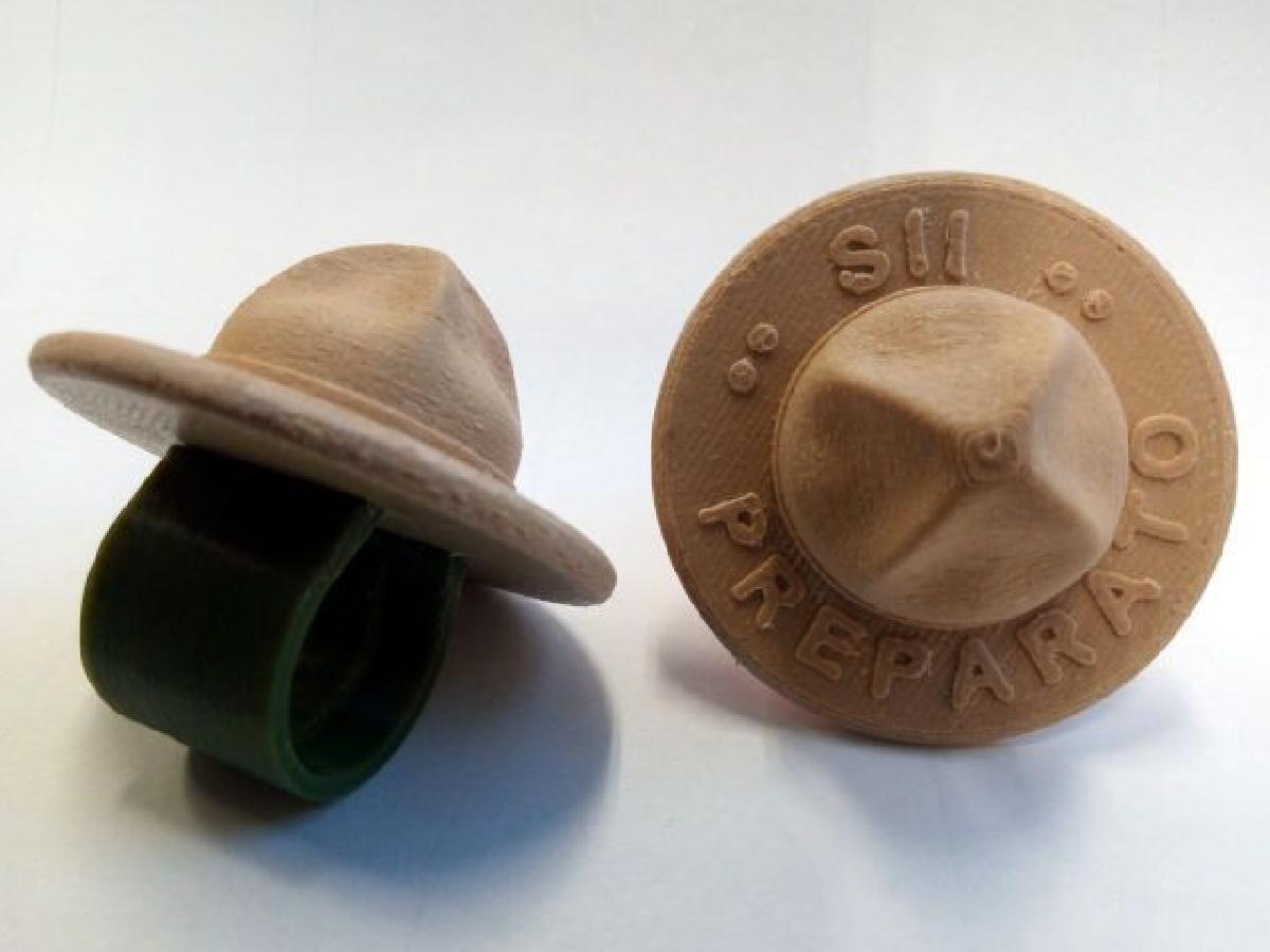 Woggle de chapeu de campanha