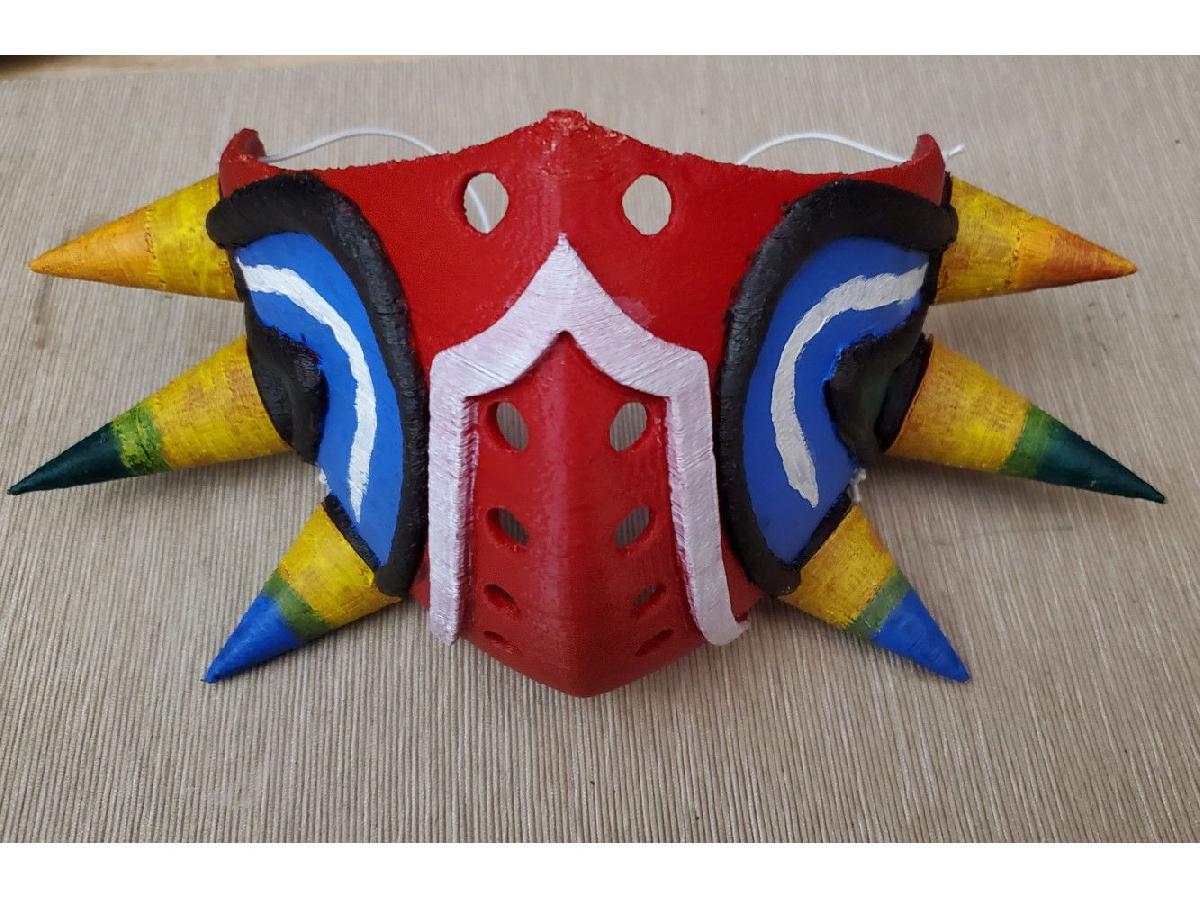 Mascara de Majora   Escalonada, fatiada para impressao.