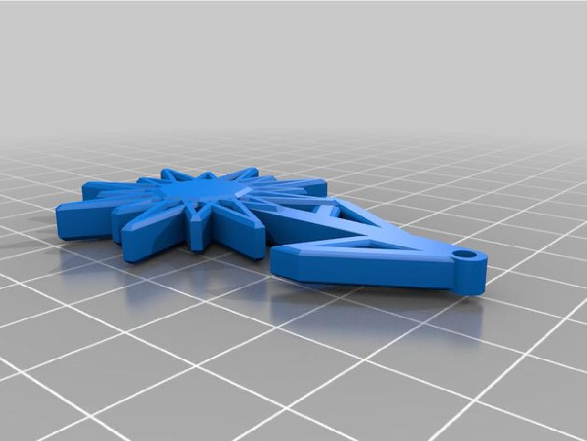 Chaveiro de Girassol Geometrico