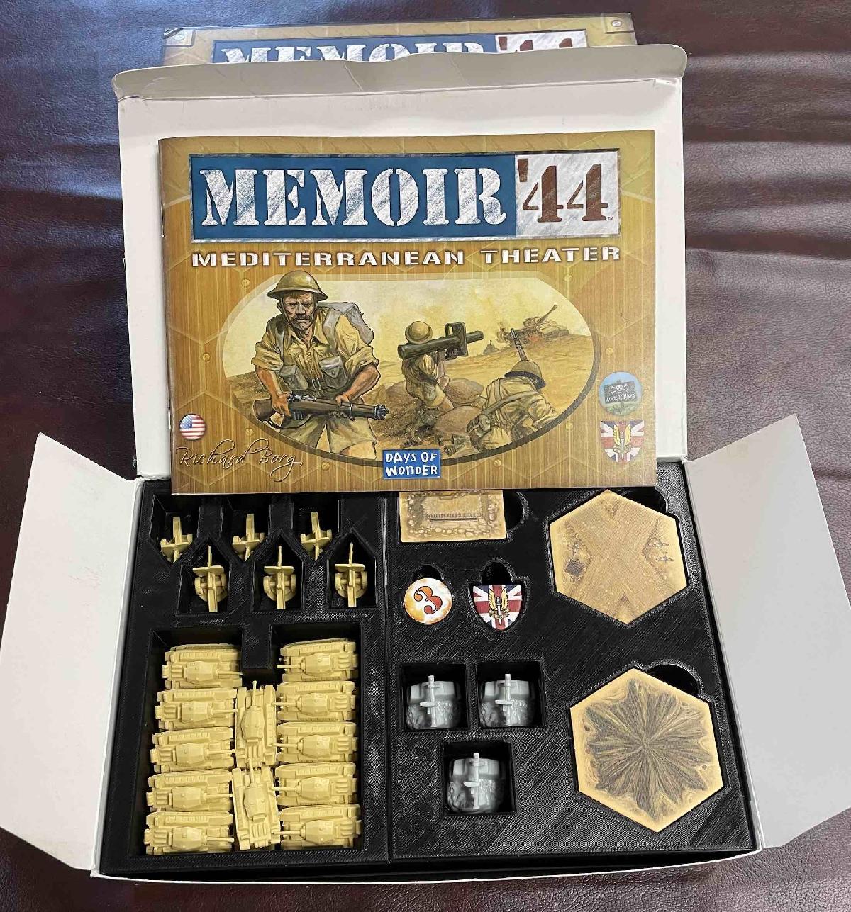 Organizador do Jogo de Tabuleiro Memoir 44 Teatro Mediterraneo