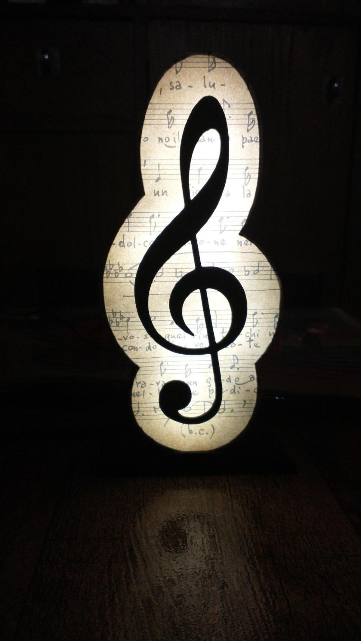Lampada Clave de Sol