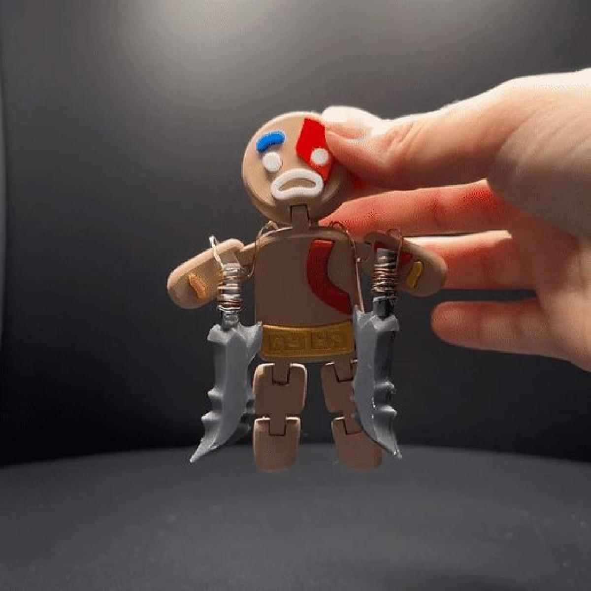 Kratos biscoito de gengibre Deus da Guerra