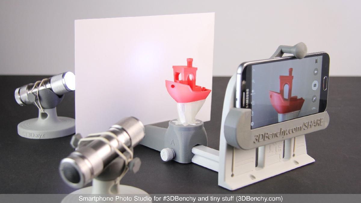 Smartphone Photo Studio para #3DBenchy e pequenas coisas