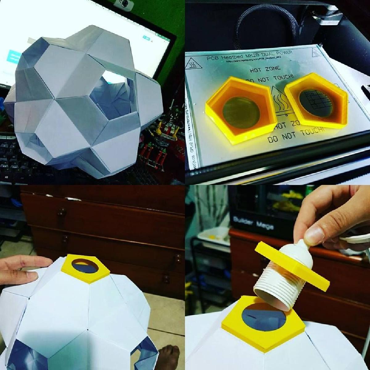 Origami Lamp KUSUDAMA TURTLE