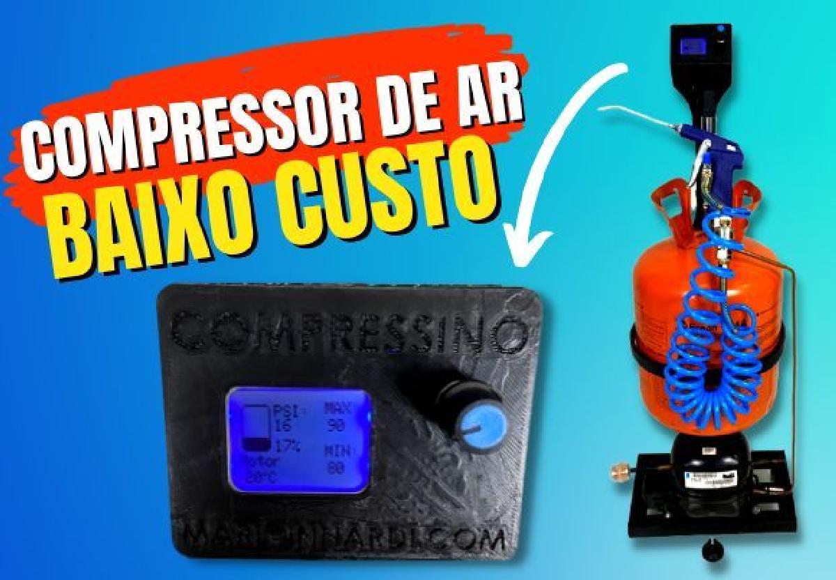 Compressor de Ar feito em casa de baixo custo com Arduino   Compressino