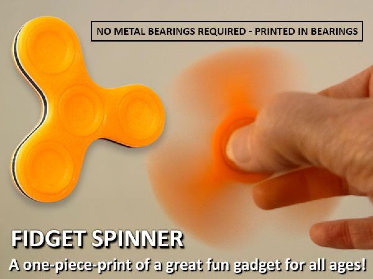 Fidget Spinner   Impressao de Uma Peca / Sem Rolamentos Necessarios!