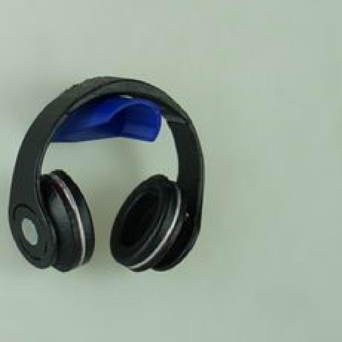 Suporte de parede singular para fones de ouvido
