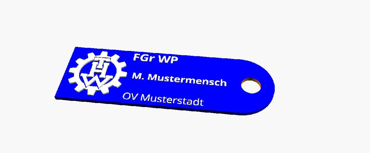 THW Placa de Identificacao