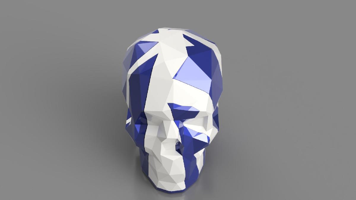 Cranios Low Poly Interligados