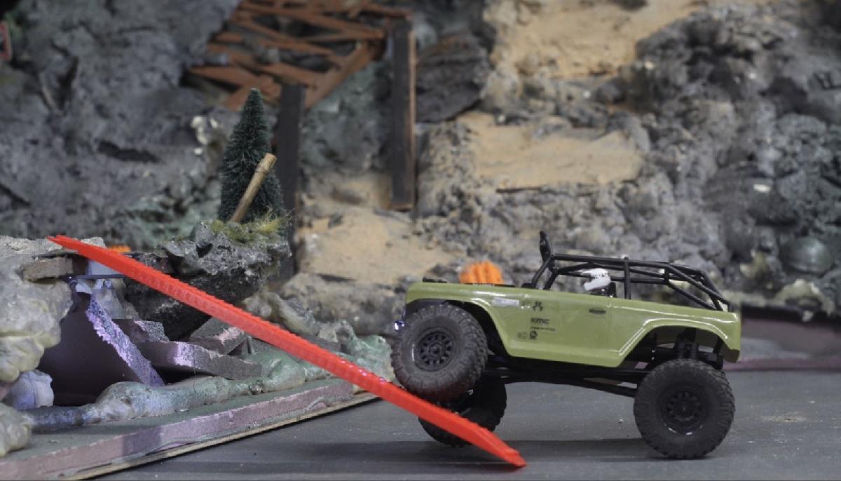 Pista de ponte de crawler RC