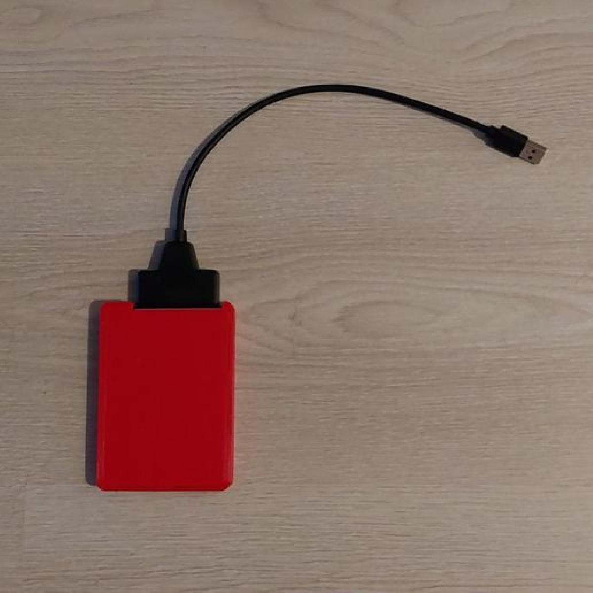 Involucro para discos rigidos SATA HHD SSD.