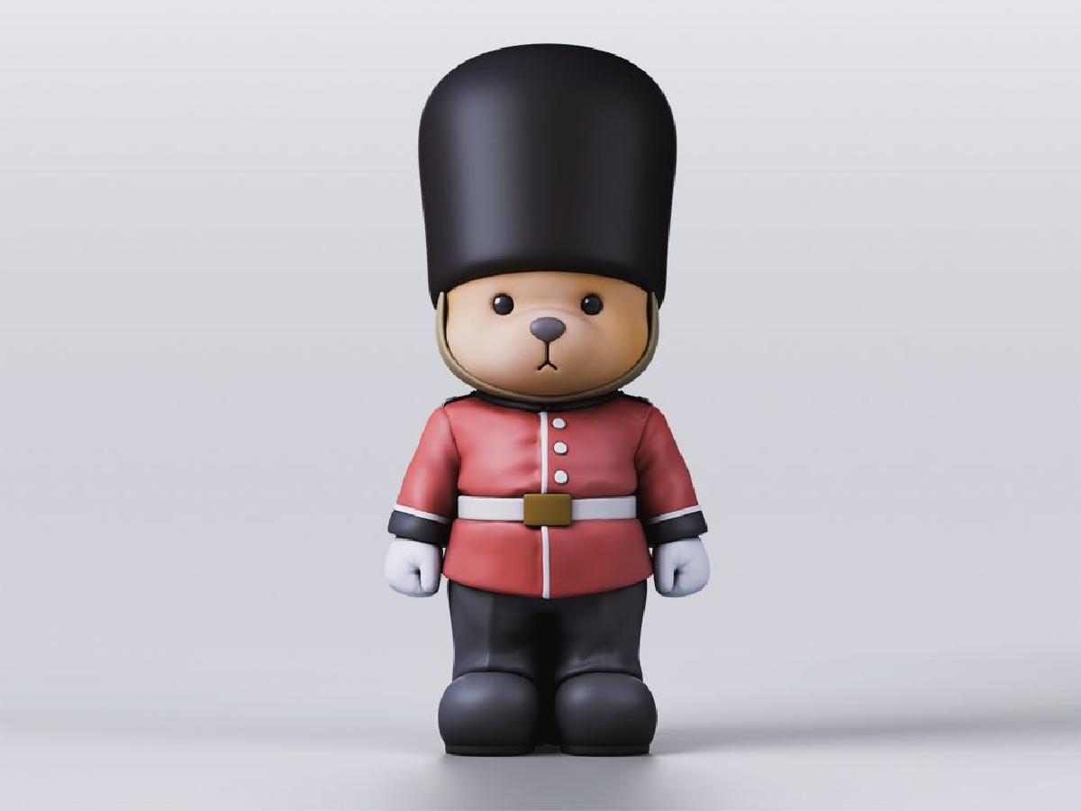 Urso de Pelucia Guarda Real Britanico