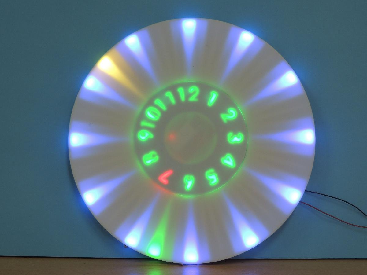 RELOGIO DE PAREDE RGB ANIMADO