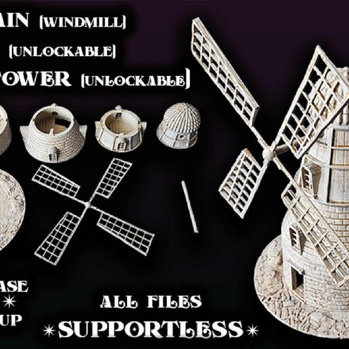 A Velha Moinho de Vento   BASE GRATUITA de 150 mm