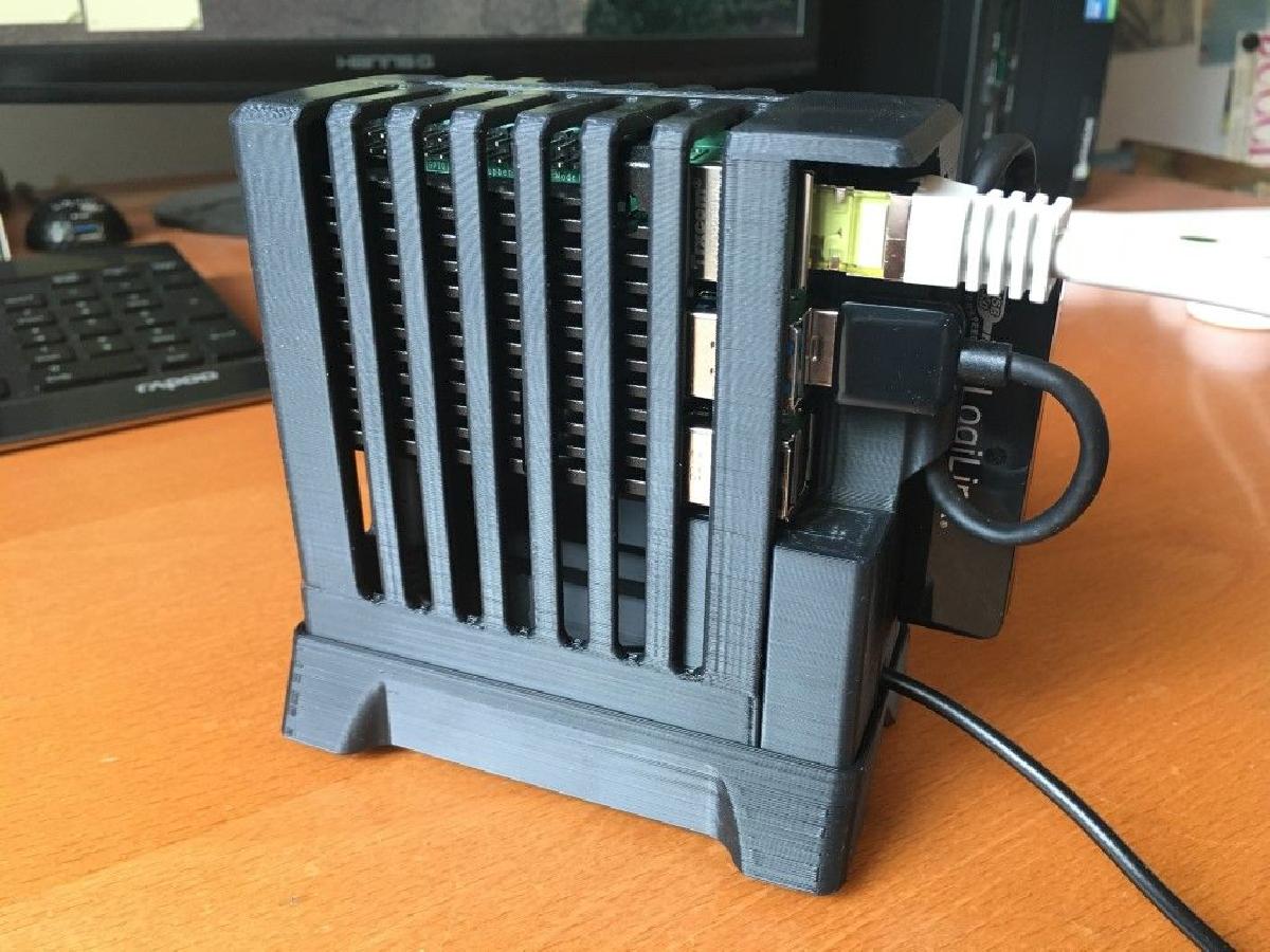 Gabinete Torre Nano para Raspberry Pi 4 Rev.3