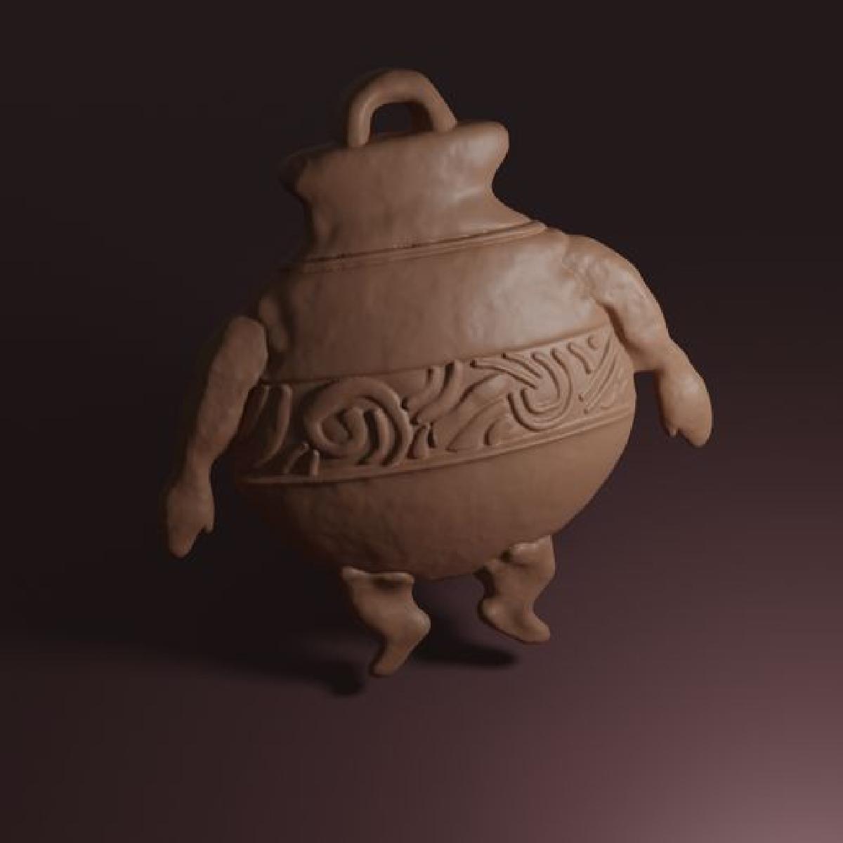 Talisman do pote companheiro / Pot Boy de Elden Ring.