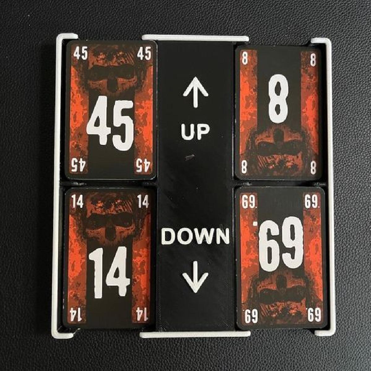 Bandeja de cartas e sistema de armazenamento/caixa de viagem para O Jogo