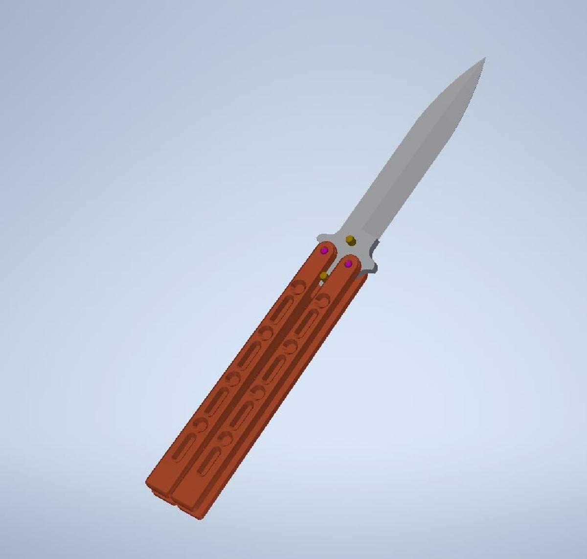 Treinador de Balisong (faca borboleta)