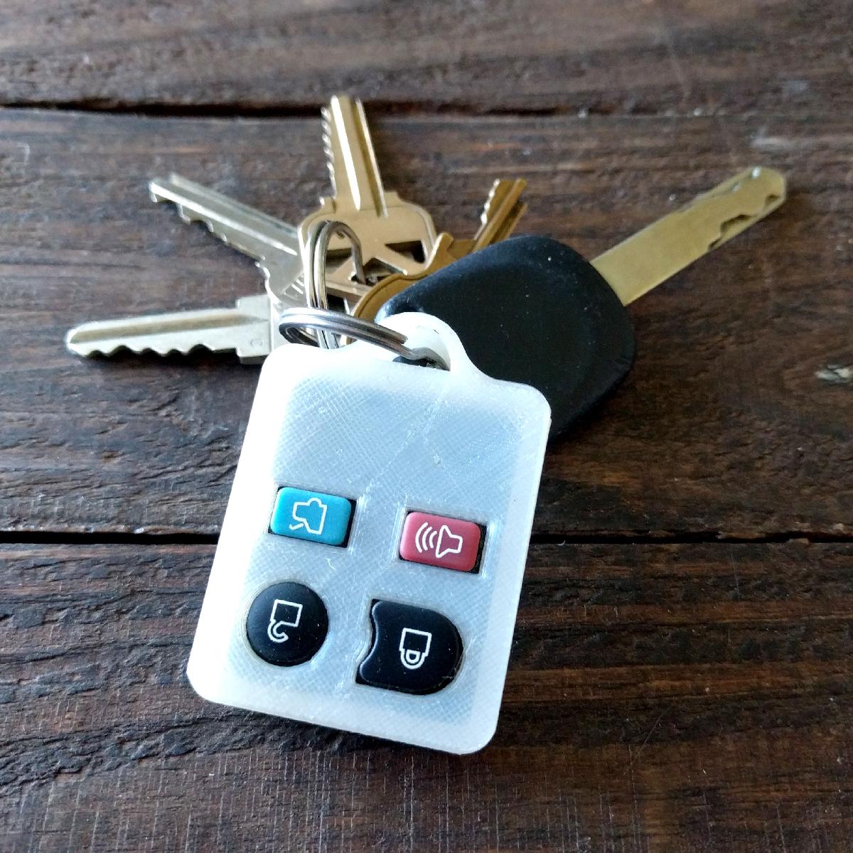 Caso de Controle Remoto Ford de Quatro Botoes