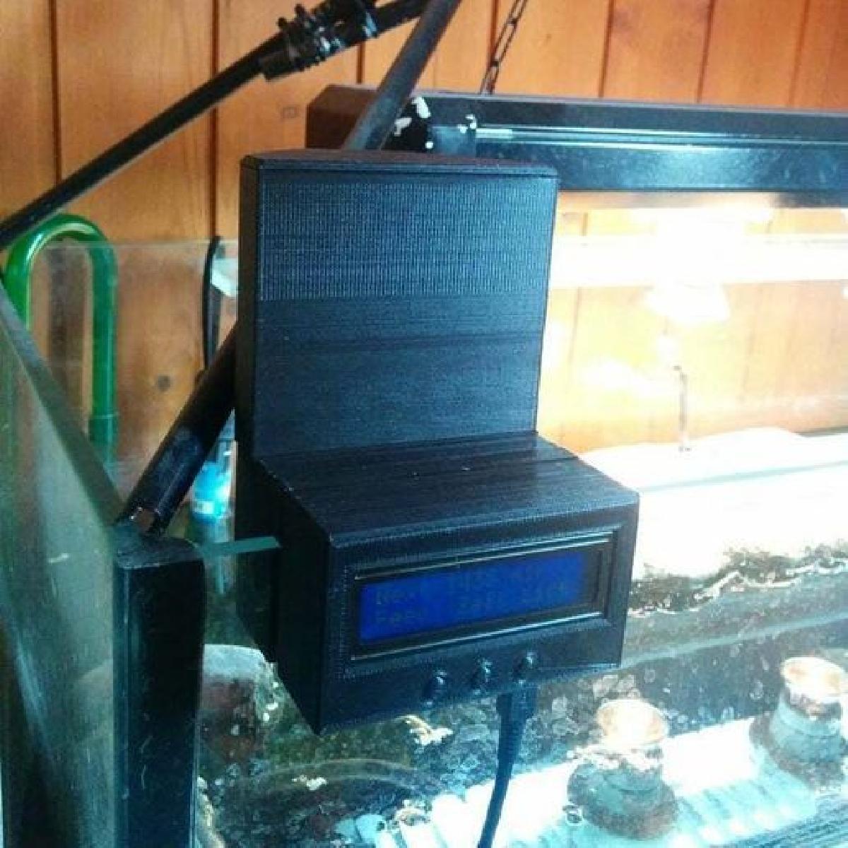 alimentador de tartarugas ou peixes totalmente automatico