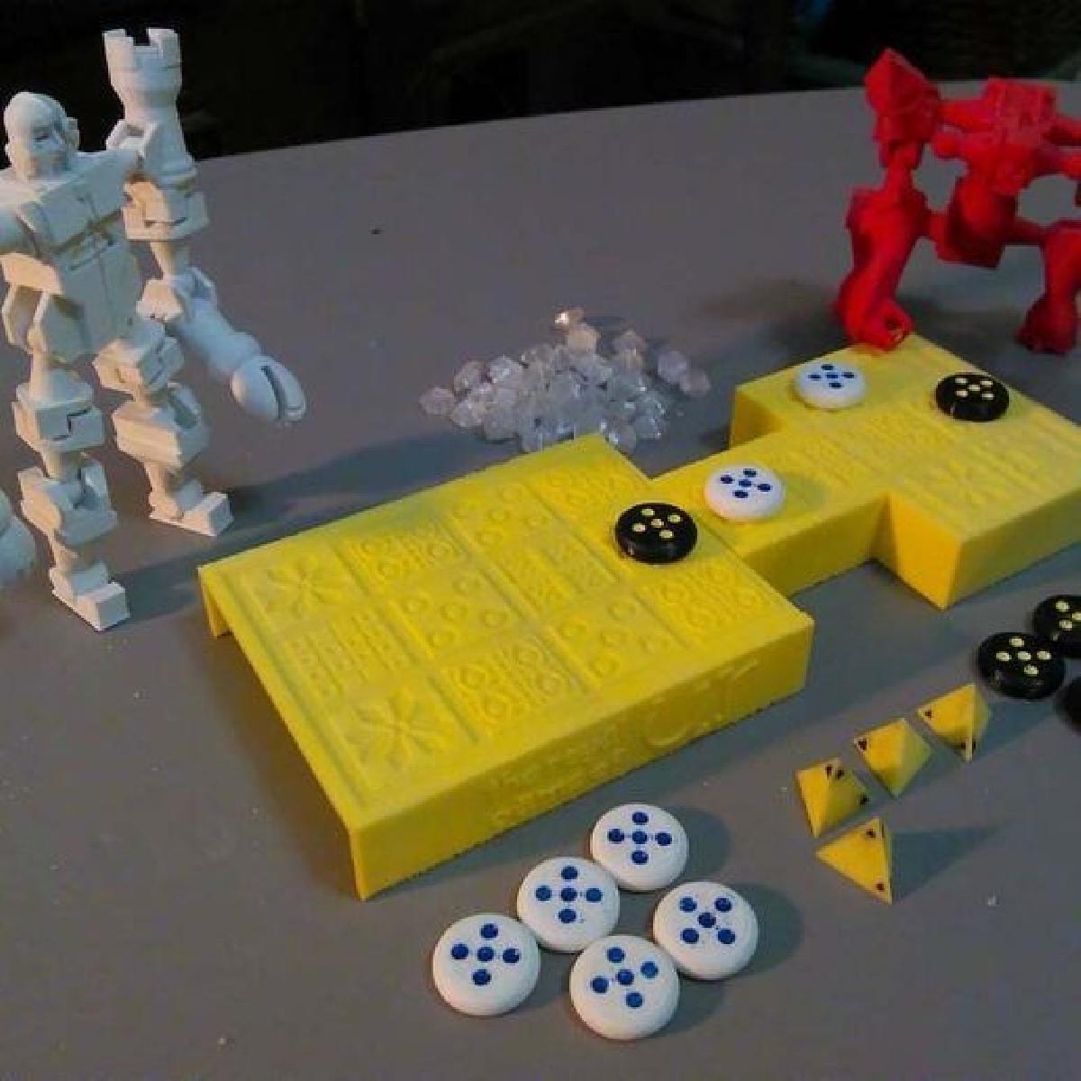 Jogo Real de Ur com tabuleiro dobravel impresso em uma peca so